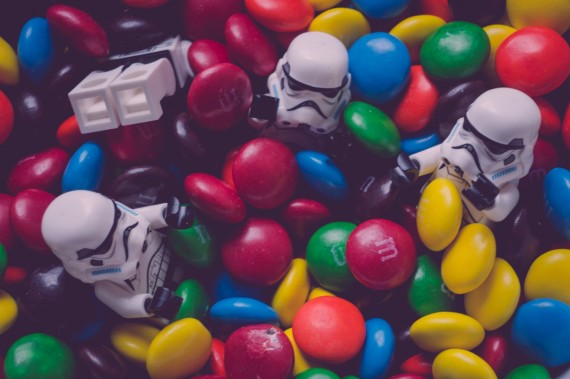 Storm troopers in M&Ms
