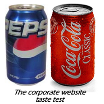 The Corporate Website Taste Test…